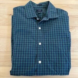 J. Crew Men’s Thompson Plaid Check Buttoned Long Sleeve